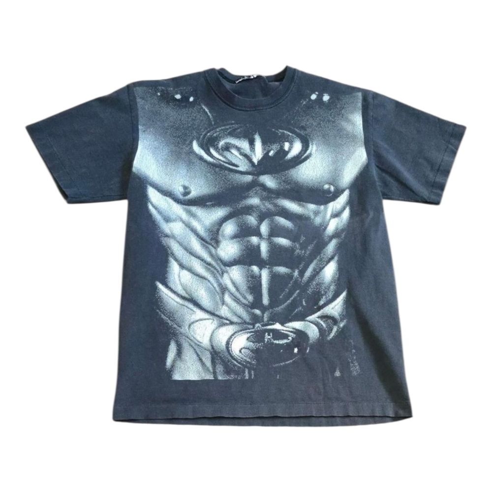 Vintage Batman Forever Shirt Mens M 90s Single Stitch DC Comics Body Armor